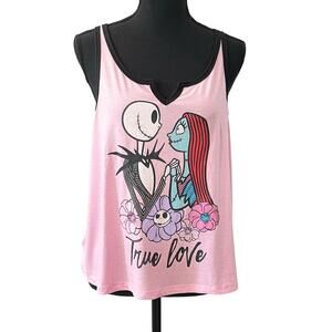NEW - TNBC Nightmare Before Christmas Womens Pajama SLEEP TANK TOP Size L 12 14
